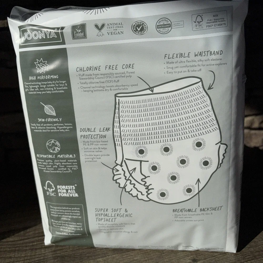 Pull-Up Pants Baby Diapers, Size 6 XXL (33+ lb) - 1 Bag Of 21 -NonToxic, Eco...